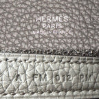 Hermes Handbag Picotin Lock PM Taurillon Clemence Gray Silver — view 5