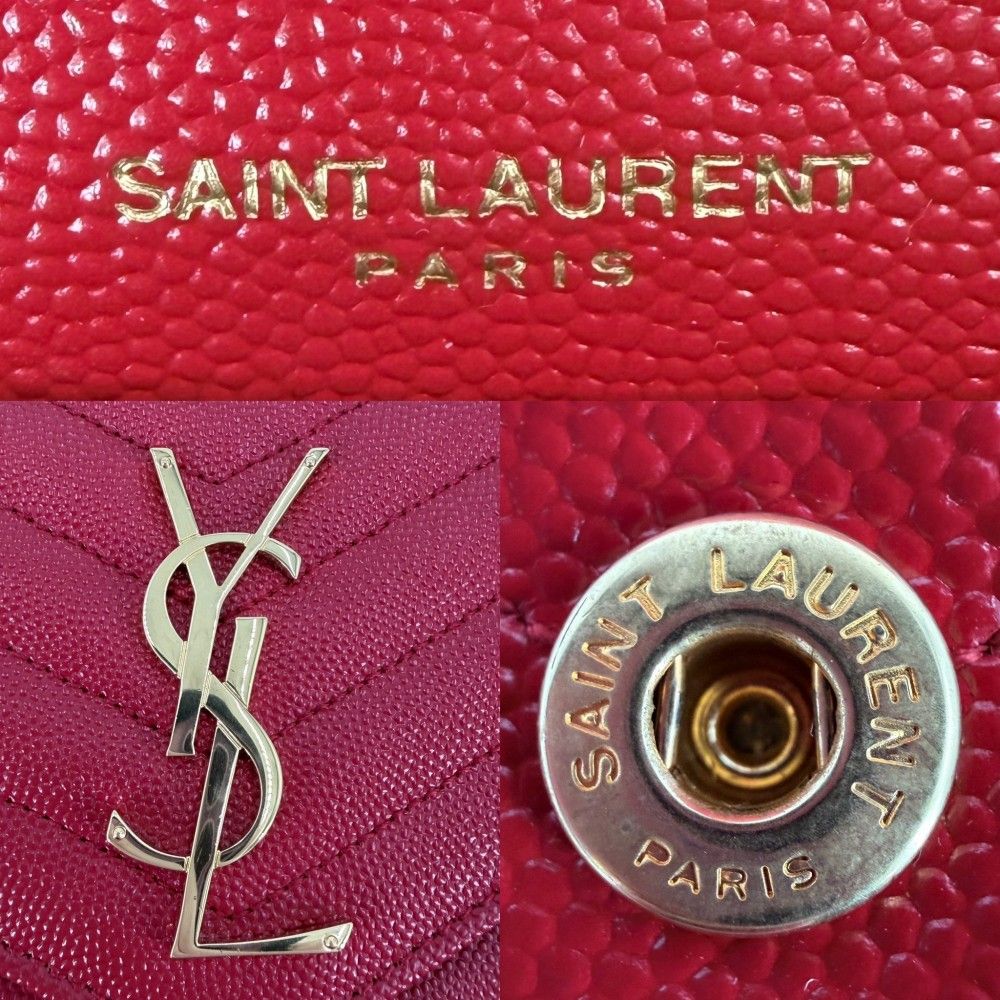 Saint Laurent Paris Chain Wallet Cassandra YSL Logo Shoulder Bag Crossbody — view 6