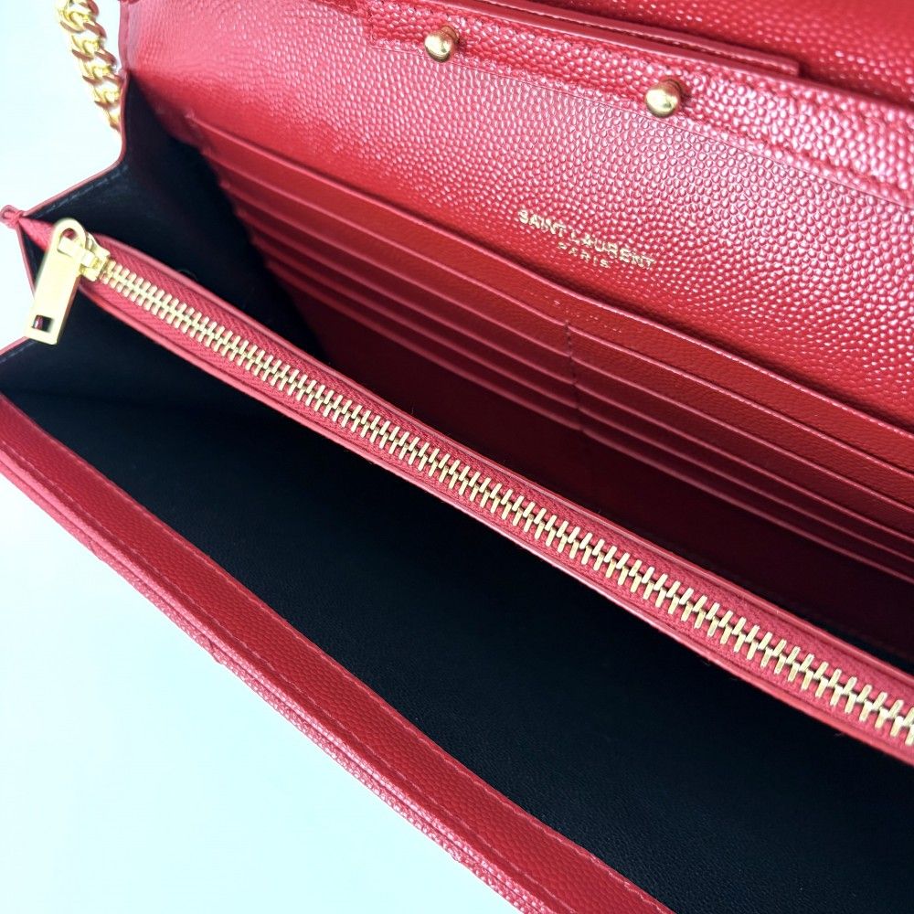 Saint Laurent Paris Chain Wallet Cassandra YSL Logo Shoulder Bag Crossbody — view 5