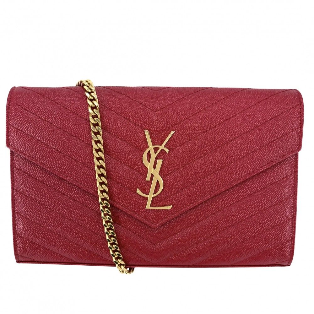 Saint Laurent Paris Chain Wallet Cassandra YSL Logo Shoulder Bag Crossbody