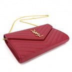 Saint Laurent Paris Chain Wallet Cassandra YSL Logo Shoulder Bag Crossbody — view 3