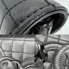 Chanel Shoulder Bag Icon Chocolate Mini Chain CC Logo Camellia Lambskin Black — view 9