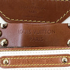 Louis Vuitton Handbag Monogram Tisse Sac Rayures PM Tote Brown Gold — view 5