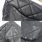 Chanel Shoulder Bag Mini Quilted Chain Turnlock Crossbody Mini Top Handle CC — view 8