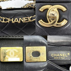 Chanel Shoulder Bag Mini Quilted Chain Turnlock Crossbody Mini Top Handle CC — view 6
