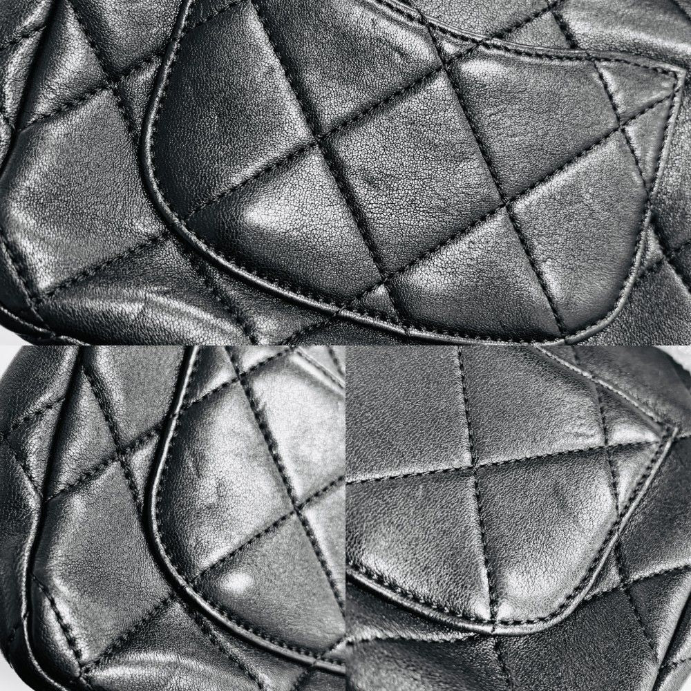 Chanel Shoulder Bag Mini Quilted Chain Turnlock Crossbody Mini Top Handle CC — view 7