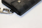 Louis Vuitton Damier Graphite Portefeuille Accordion Leather Wallet — view 5