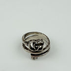 Gucci Interlocking Ring 925 Sterling Silver Vintage