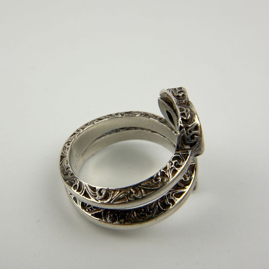 Gucci Interlocking Ring 925 Sterling Silver Vintage — view 6