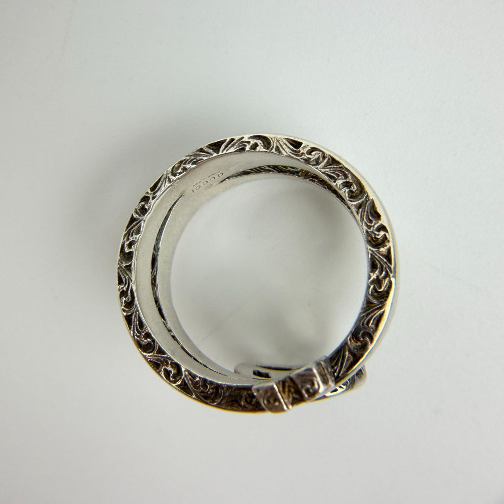 Gucci Interlocking Ring 925 Sterling Silver Vintage — view 9