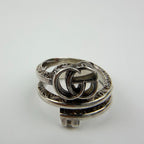 Gucci Interlocking Ring 925 Sterling Silver Vintage — view 3