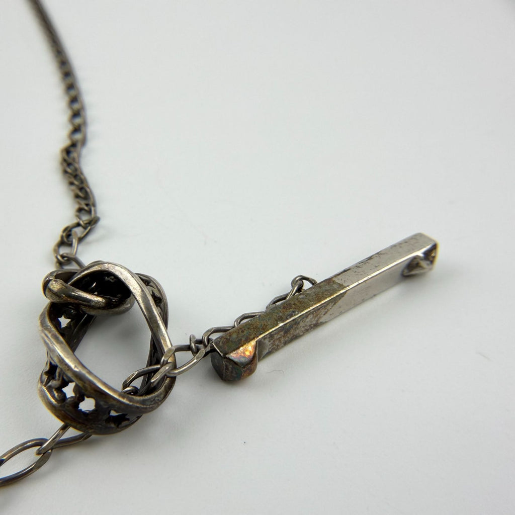 Gucci Heart Charm Necklace 925 Sterling Silver Vintage — view 9