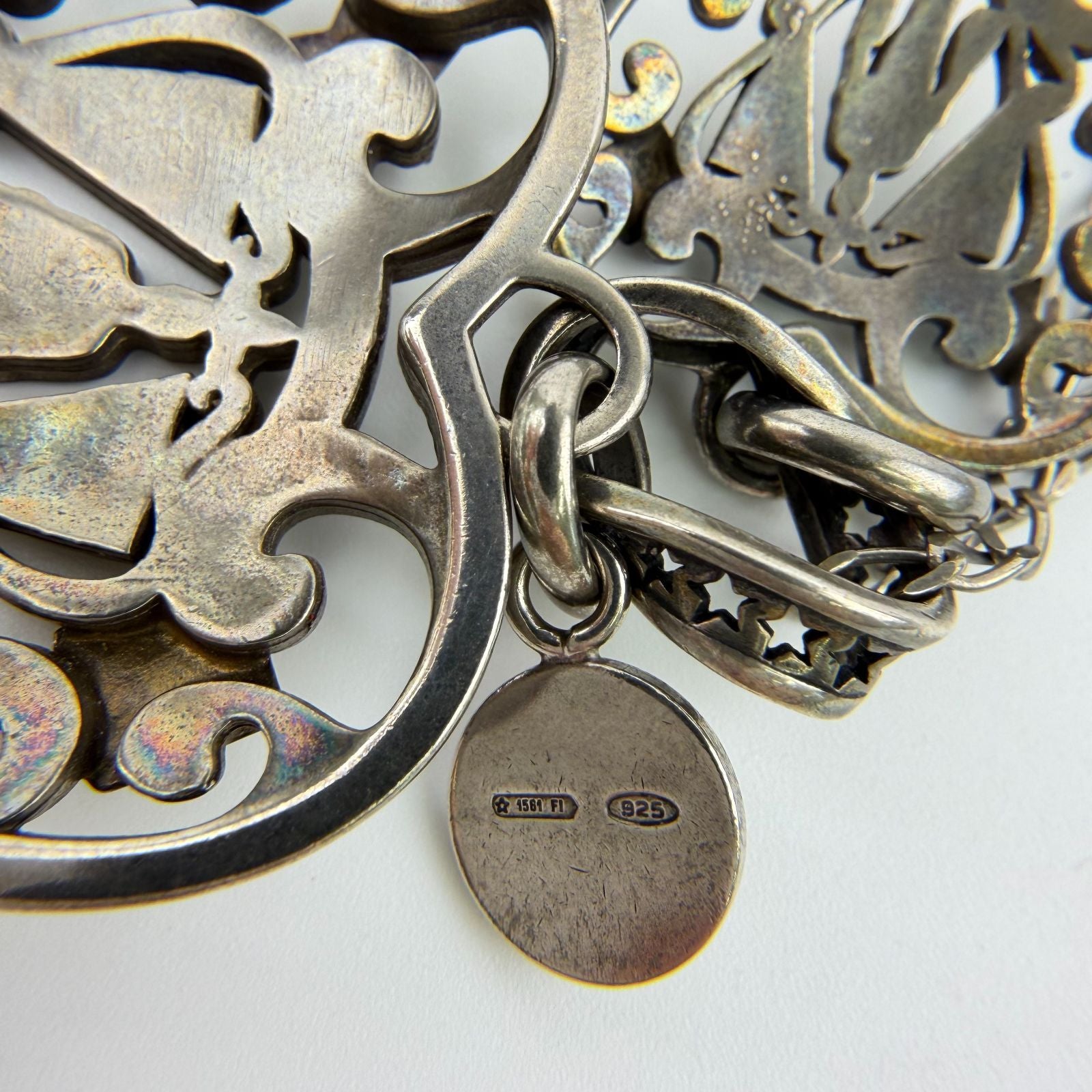 Gucci Heart Charm Necklace 925 Sterling Silver Vintage — view 6