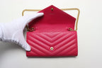 Saint Laurent Matelasse Chain Wallet Leather Shoulder — view 4