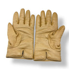 Gucci Gloves Leather Cashmere Brown — view 2