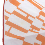 Hermes Carre 70 Cotton Scarf Op'h Pattern Orange — view 4