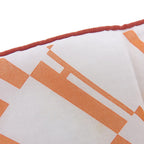 Hermes Carre 70 Cotton Scarf Op'h Pattern Orange — view 6