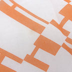 Hermes Carre 70 Cotton Scarf Op'h Pattern Orange — view 5