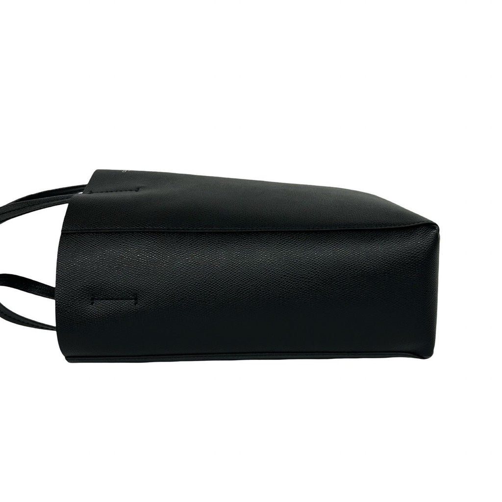 Celine Vertical Cabas Leather 2-Way Shoulder Bag Tote Black — view 5