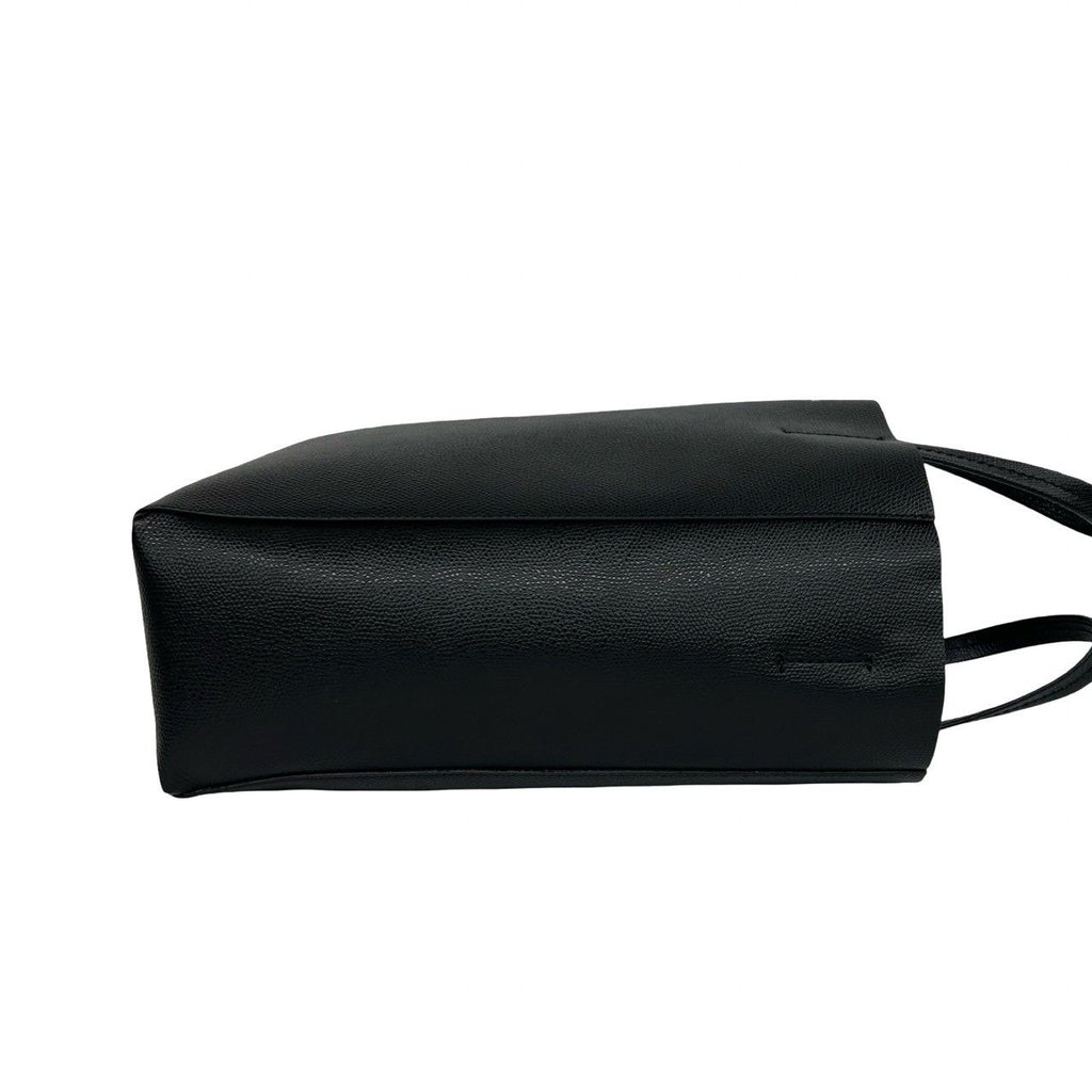 Celine Vertical Cabas Leather 2-Way Shoulder Bag Tote Black — view 6