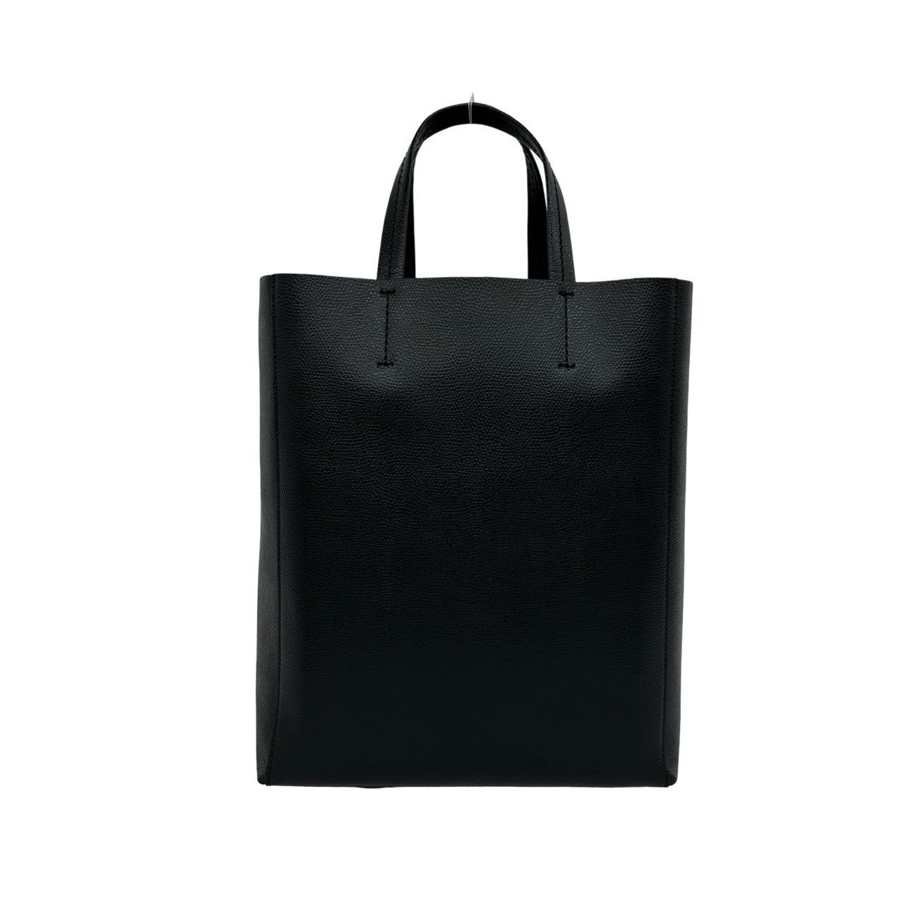 Celine Vertical Cabas Leather 2-Way Shoulder Bag Tote Black — view 3