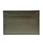 Prada Card Case Leather Silver — view 3