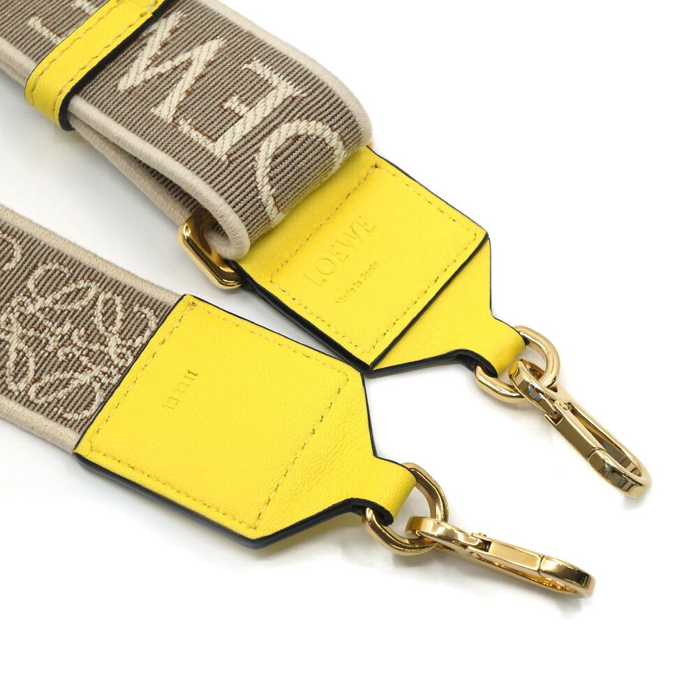 Loewe Anagram Lemon Shoulder Strap Jacquard Yellow Beige — view 5