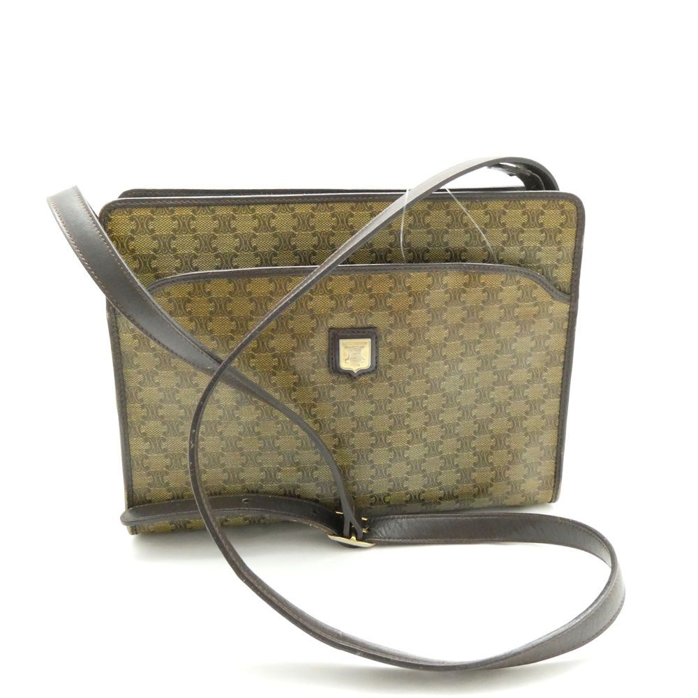 Celine Shoulder Bag Triomphe All Over Pattern
