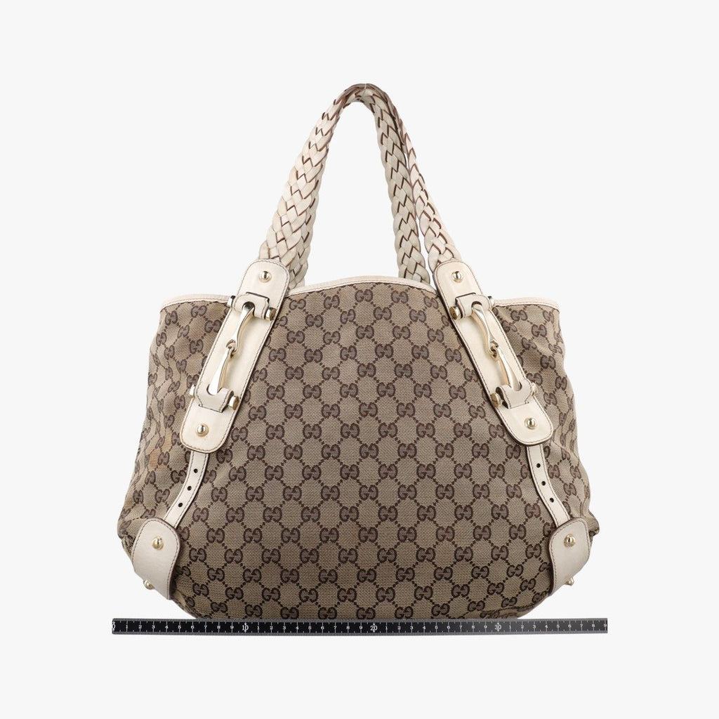 Gucci Pelham Hobo Brown White Canvas Leather — view 2