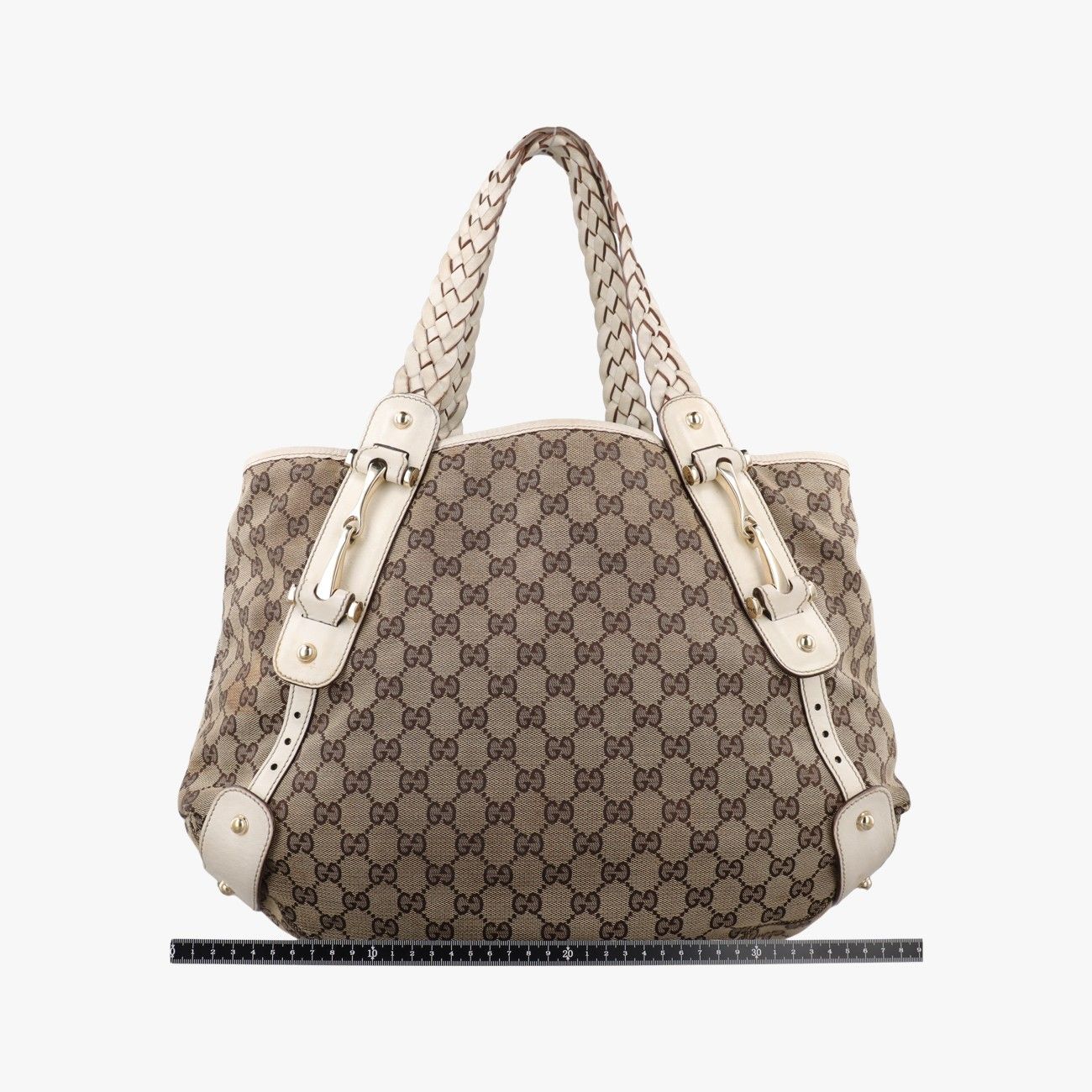 Gucci Pelham Hobo Brown White Canvas Leather — view 2
