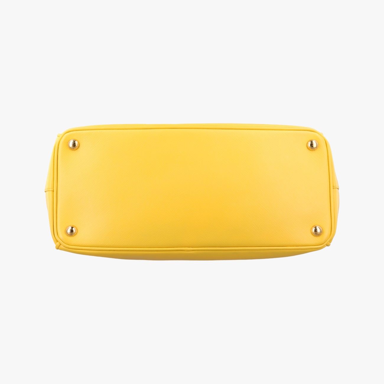 Prada Galleria Yellow Saffiano Leather 25 Shoulder — view 3