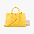Prada Galleria Yellow Saffiano Leather 25 Shoulder