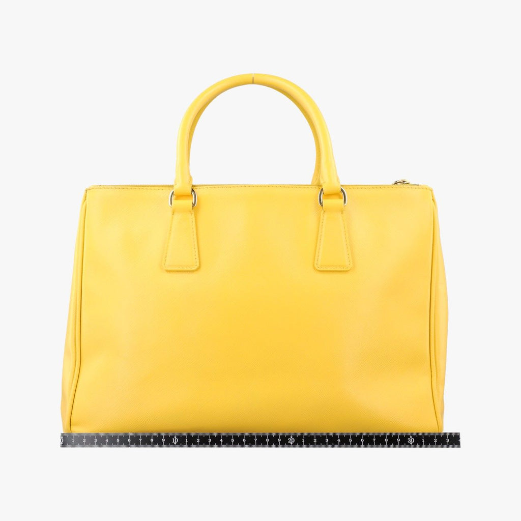 Prada Galleria Yellow Saffiano Leather 25 Shoulder — view 2