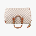 Louis Vuitton Speedy 35 Azur Damier Canvas Handbag — view 8