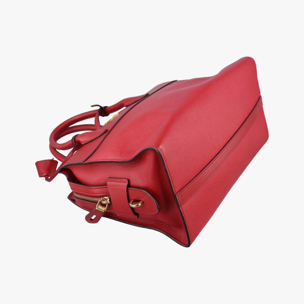 Prada Esplanade Red Saffiano Leather Handbag — view 5