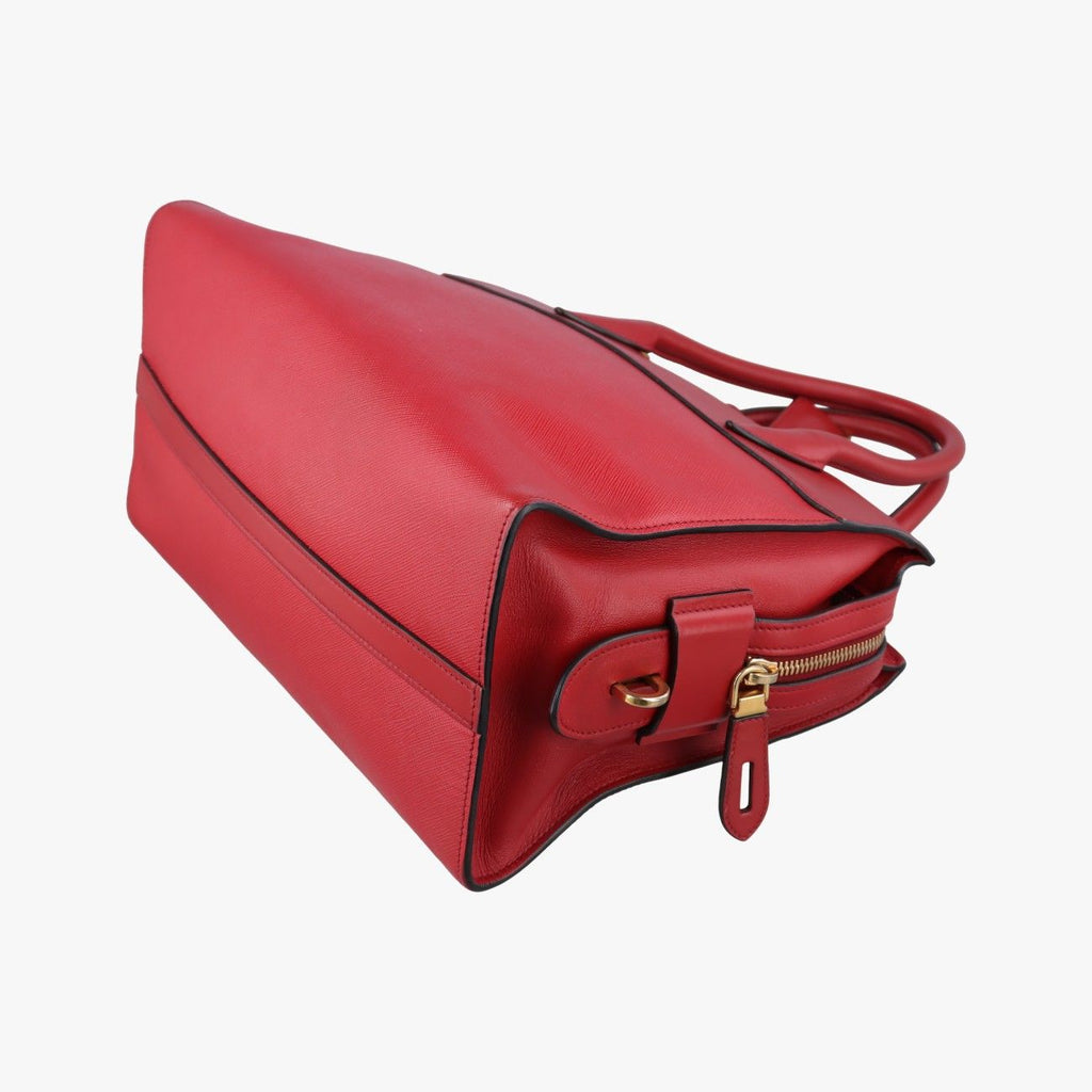Prada Esplanade Red Saffiano Leather Handbag — view 6