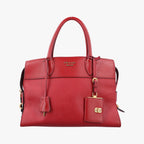 Prada Esplanade Red Saffiano Leather Handbag