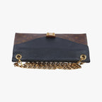 Louis Vuitton Pallas Chain Monogram Brown Noir Canvas Calf Leather Handbag — view 8