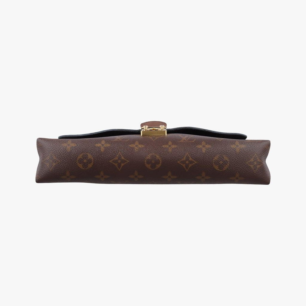 Louis Vuitton Pallas Chain Monogram Brown Noir Canvas Calf Leather Handbag — view 3