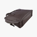 Prada Business Briefcase Brown Saffiano Leather 7 a — view 5