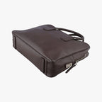 Prada Business Briefcase Brown Saffiano Leather 7 a — view 6