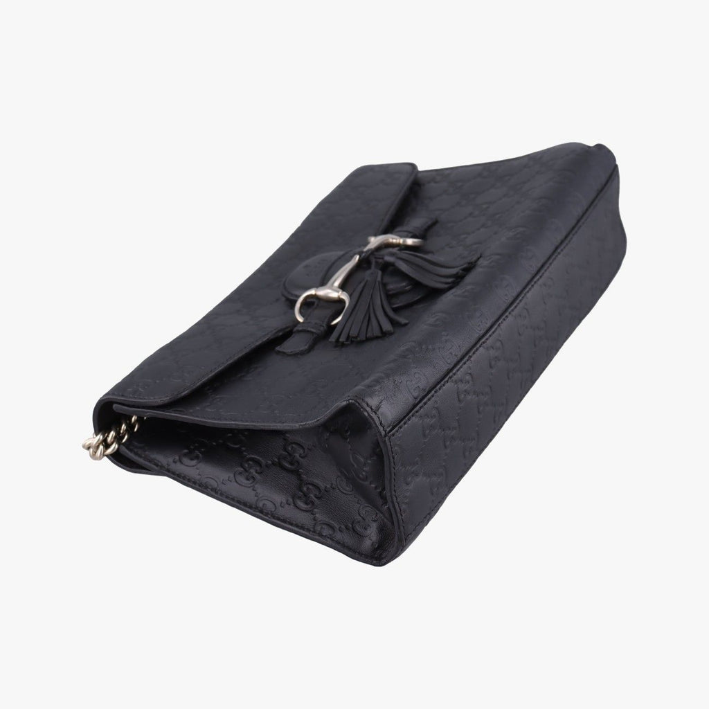 Gucci Emily Black Leather Shoulder — view 5