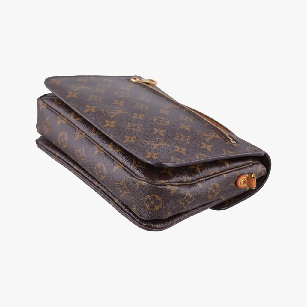 Louis Vuitton Pochette Metis MM Monogram Brown Canvas Handbag — view 6