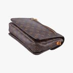 Louis Vuitton Pochette Metis MM Monogram Brown Canvas Handbag — view 6