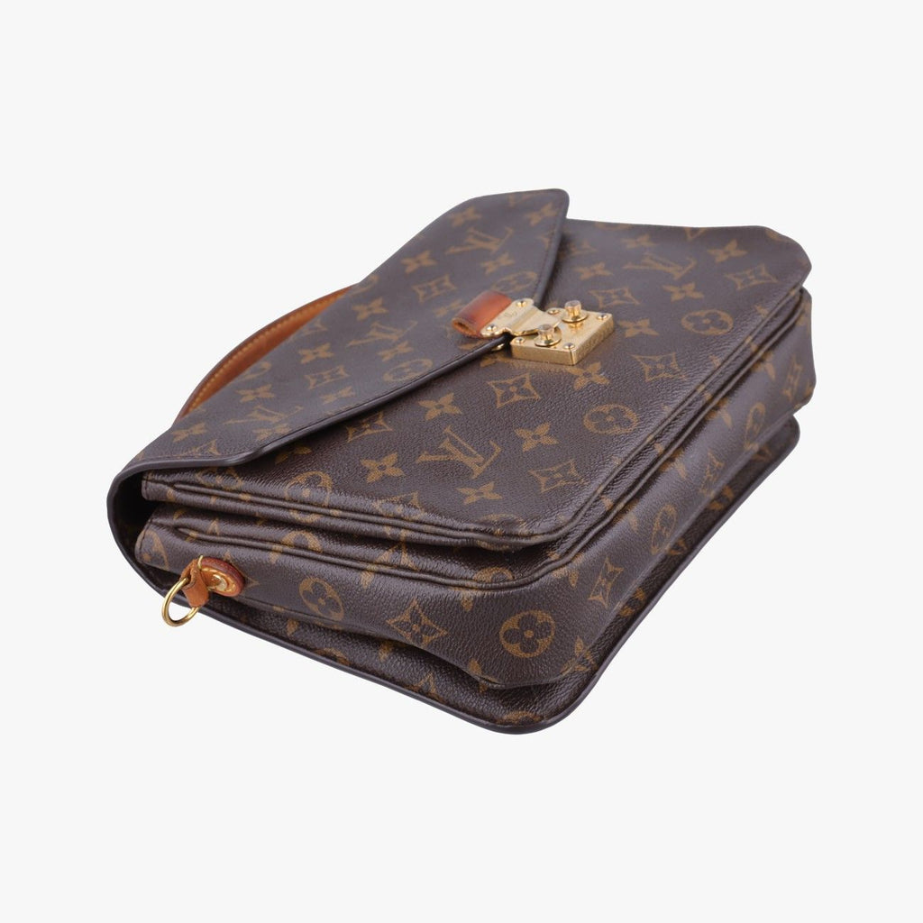 Louis Vuitton Pochette Metis MM Monogram Brown Canvas Handbag — view 5