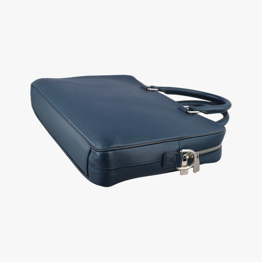 Louis Vuitton Porto Document Man Business MM Ocean Taiga Handbag — view 6