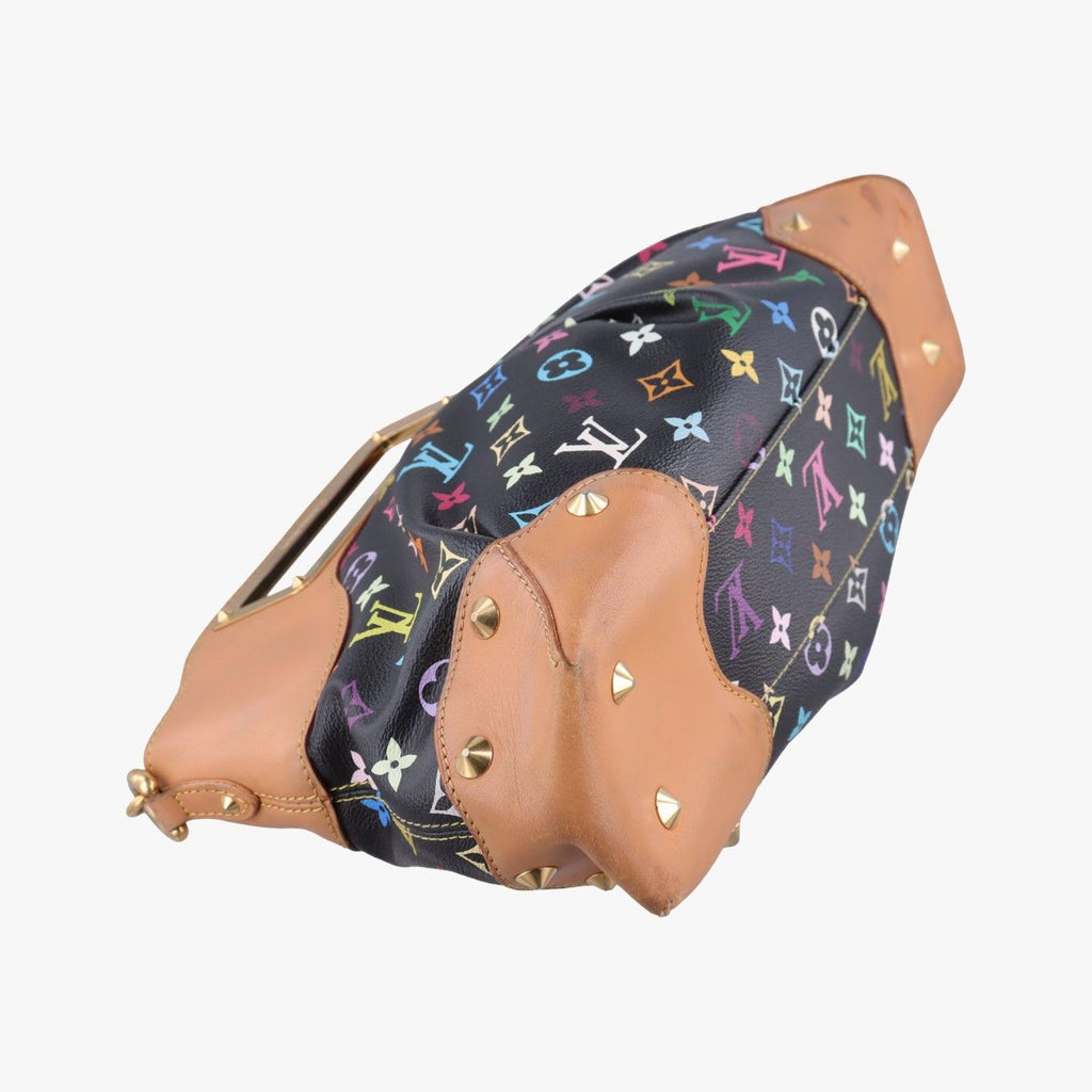 Louis Vuitton Judy MM Noir Monogram Multicolor Shoulder — view 5