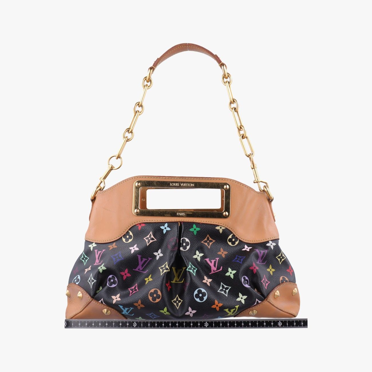Louis Vuitton Judy MM Noir Monogram Multicolor Shoulder — view 2
