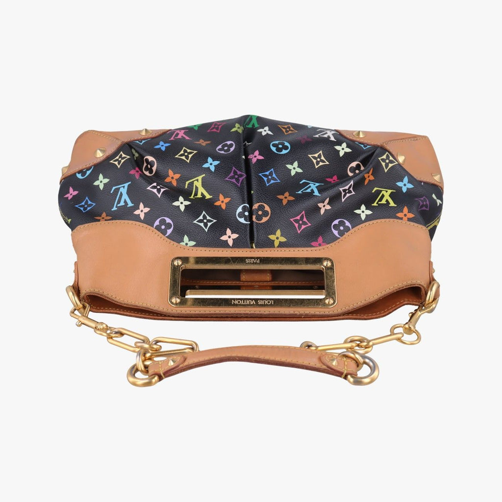 Louis Vuitton Judy MM Noir Monogram Multicolor Shoulder — view 8