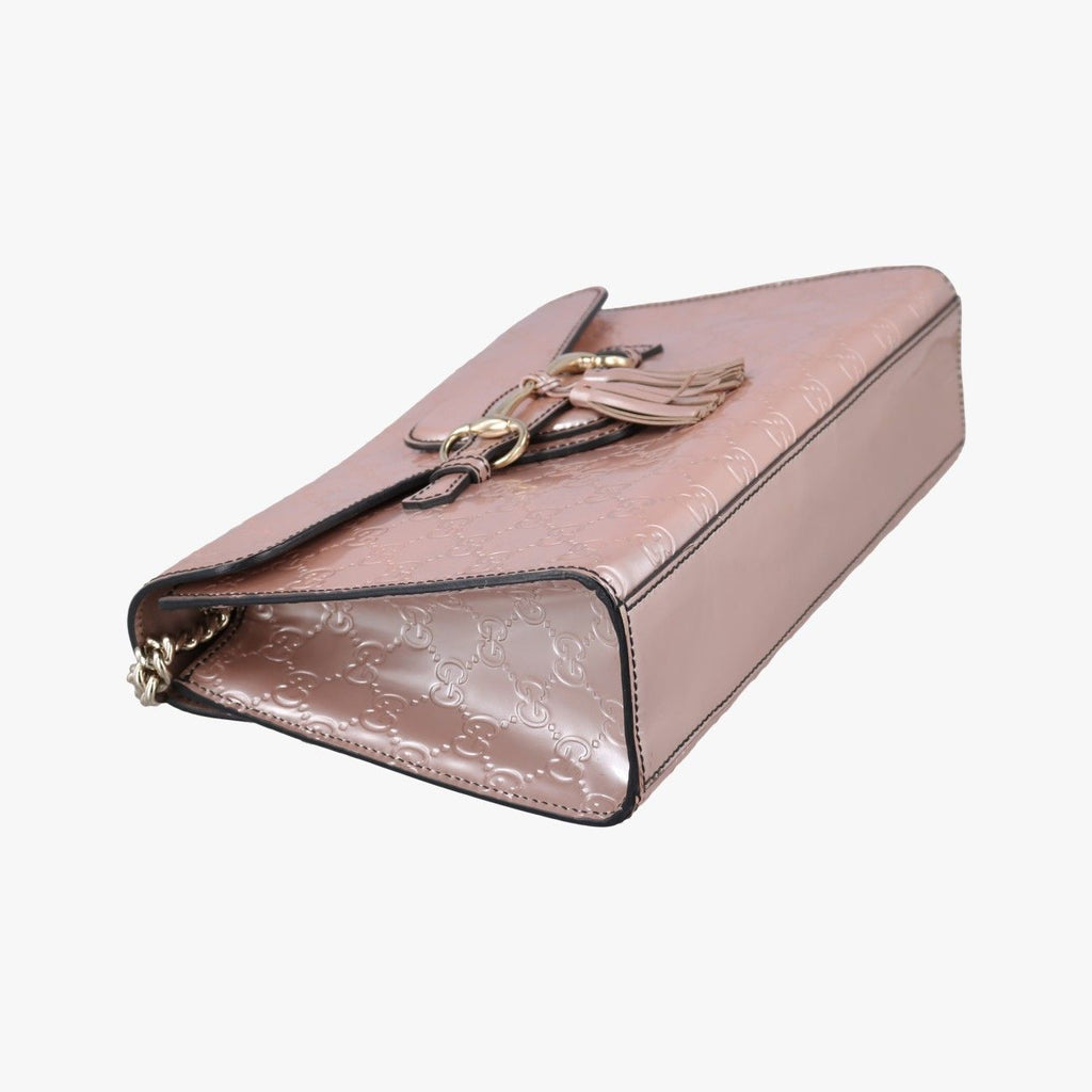 Gucci Emily Pink Patent Shoulder — view 5